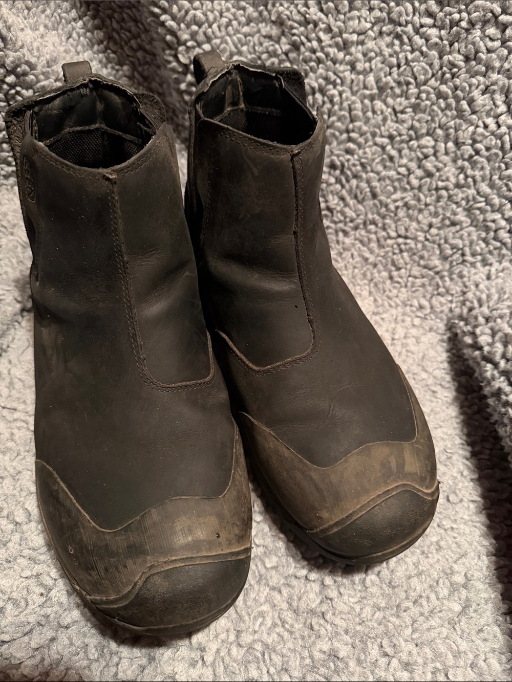 Slip-On keen men’s 10 Waterproof Work Boots black/brown anchorage